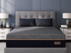 MLILY EGOHOME 12 Inch King Memory Foam Mattress for Back Pain, Cooling Copper Gel Bed in a Box, Foam Made in USA, CertiPUR-US Certified, Therapeutic Medium Firm, 76x80x12 Black