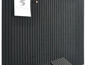 VIVELDA Large Bulletin Board 48"x36" - Office Wall Organizer to Replace your Old Cork Boards for Walls for Office Decor - 12-pack Felt Wall Panels for Use in Home Office Decor, Classroom Decor (Black)