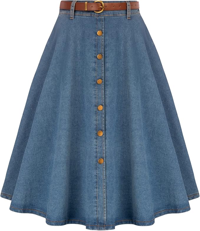 Belle Poque Women's Denim Skirt