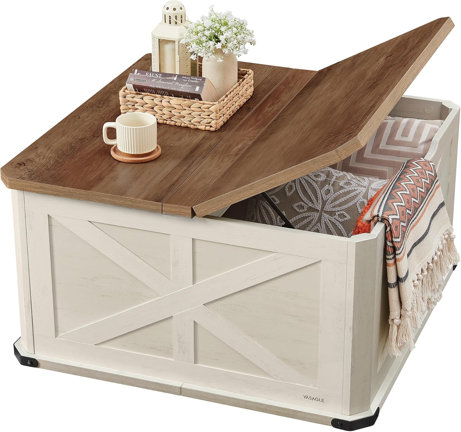 VASAGLE LIRY Farmhouse Coffee Table